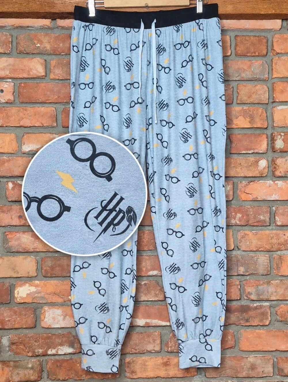 Harry Potter Wizarding World Glasses Lightning Bolt Lounge Jogger Pajama Pants